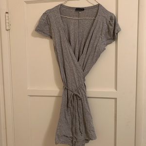 Gray wrap dress Brandy Melville